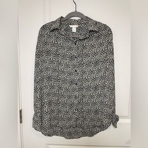 H+M Floral Long sleeve blouse- Size S (US)